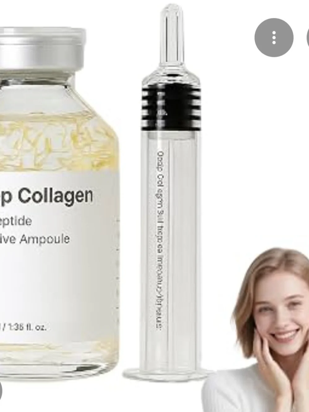 Deep Collagen Silk Peptide Facial Ampoule - Cream